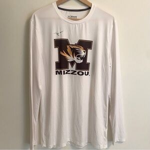 MIZUNO White MIZZOU Men’s Long Sleeve Tee MEDIUM